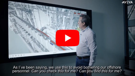 挪威石油公司使用 AVEVA 數位分身技術，打造 3D 視覺化營運平台